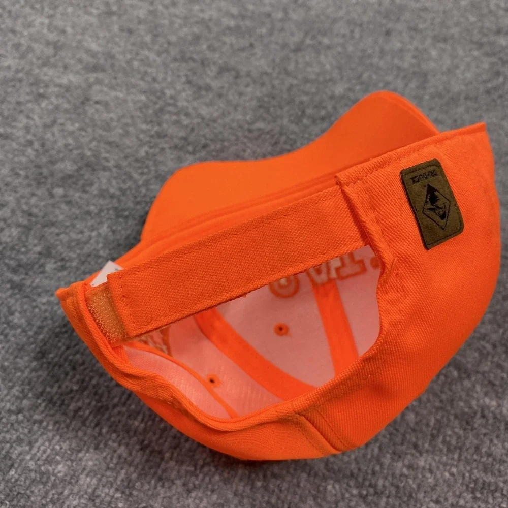 CAT Hat Cap Strap Back Mens One Size Orange Hunting Embroidered Pheasant